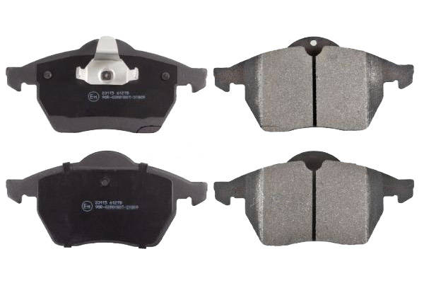 SWAG 40 91 6107 Brake pad set Front Axle, with anti-squeak plate-image-9683504