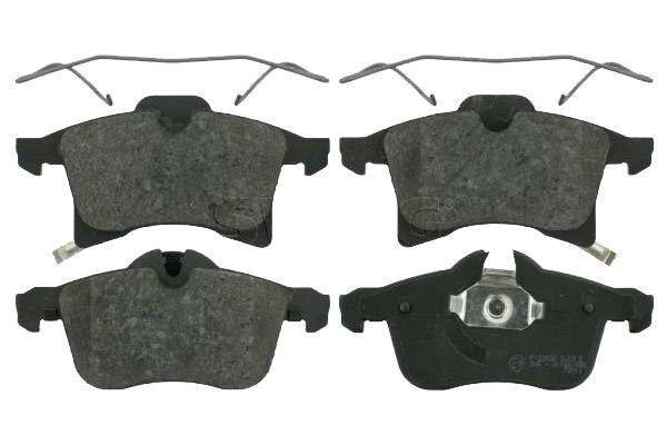 SWAG 40 91 6603 Brake pad set Front Axle, with acoustic wear warning, with fastening material-image-9683519