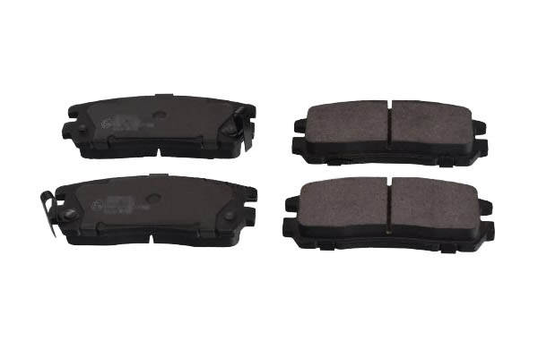 SWAG 40 91 6641 Brake pad set Rear Axle, with acoustic wear warning, with anti-squeak plate-image-9683523