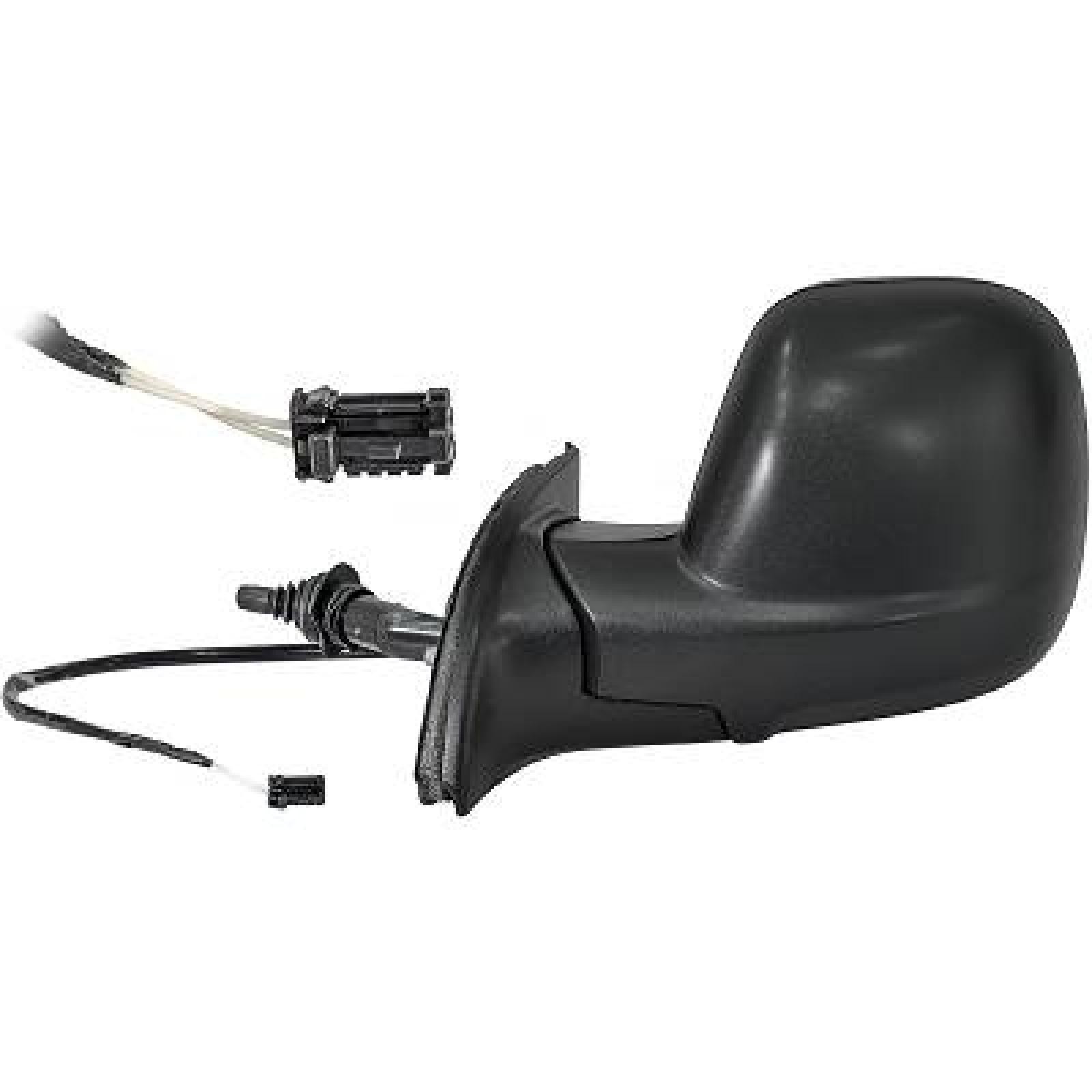 DIEDERICHS 4013825 Wing mirror Left, Control: cable pull, Grained-image-9695799