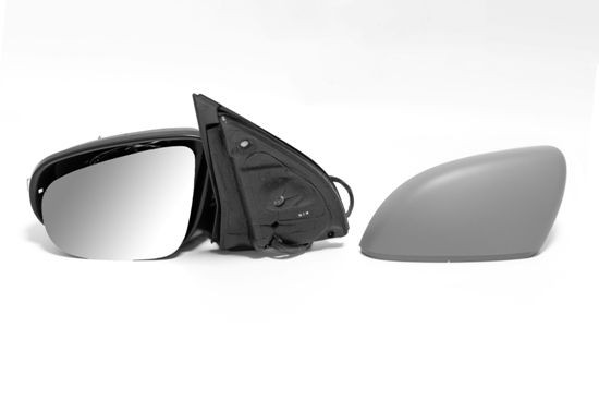 ABAKUS 4013M14 Wing mirror Left, Electric, Heatable, primed, grey-image-9695835