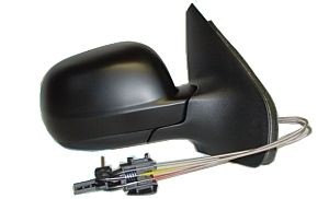 ABAKUS 4029M01 Wing mirror Left, grey, Control: cable pull, primed
