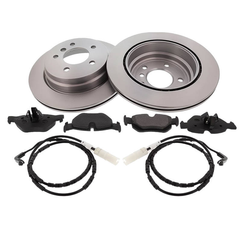 MAPCO 47873 Brake disc and pads set Rear Axle, Vented, incl. wear warning contact, with anti-squeak plate-image-9791812