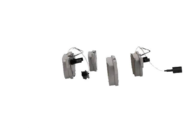 Side view of ASHIKA 50-00-0003 Brake pad set Front Axle