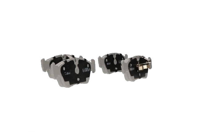 Side view of ASHIKA 50-00-0006 Brake pad set Front Axle, prepared for wear warning indicator