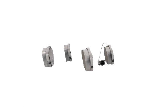 Side view of ASHIKA 50-00-0015 Brake pad set Front Axle