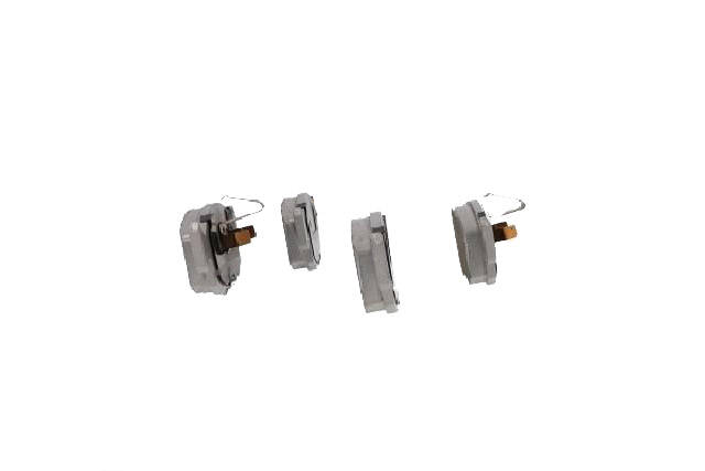 Side view of ASHIKA 50-00-0017 Brake pad set Front Axle, not prepared for wear warning indicator
