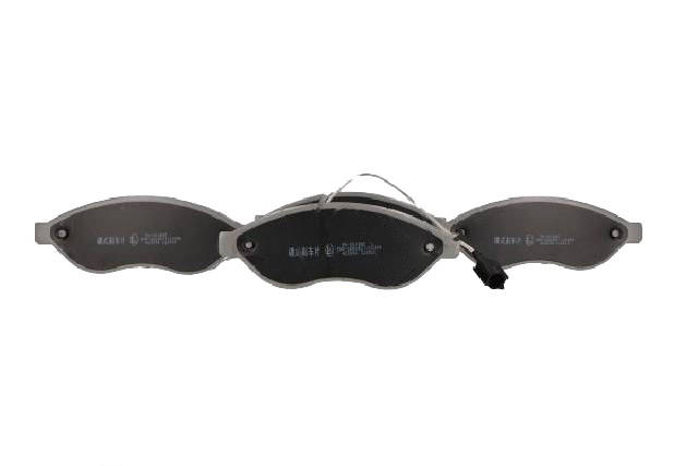 Side view of ASHIKA 50-00-0018 Brake pad set Front Axle, incl. wear warning contact