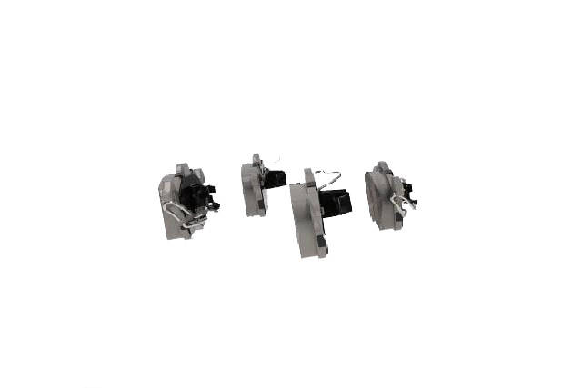 Side view of ASHIKA 50-00-0021 Brake pad set Front Axle