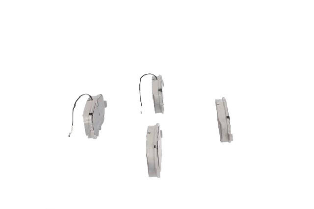Side view of ASHIKA 50-00-0028 Brake pad set Front Axle