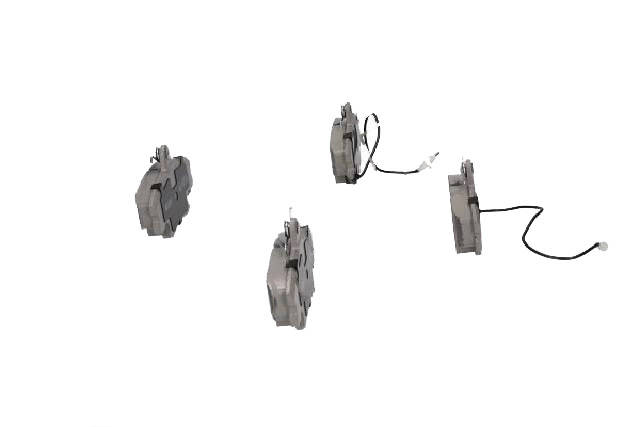 Side view of ASHIKA 50-00-0037 Brake pad set Front Axle