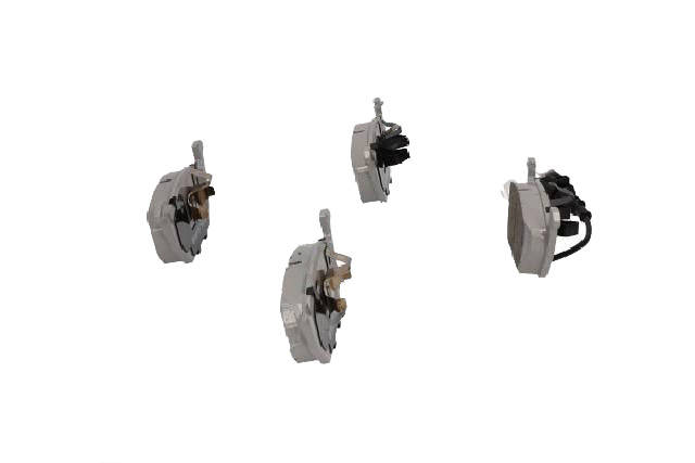 Side view of ASHIKA 50-00-0043 Brake pad set Front Axle