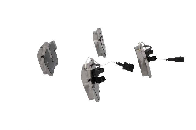 Side view of ASHIKA 50-00-0045 Brake pad set Front Axle