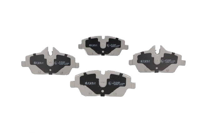 Side view of ASHIKA 50-00-0049 Brake pad set Front Axle