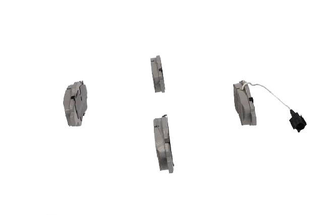 Side view of ASHIKA 50-00-0070 Brake pad set Front Axle