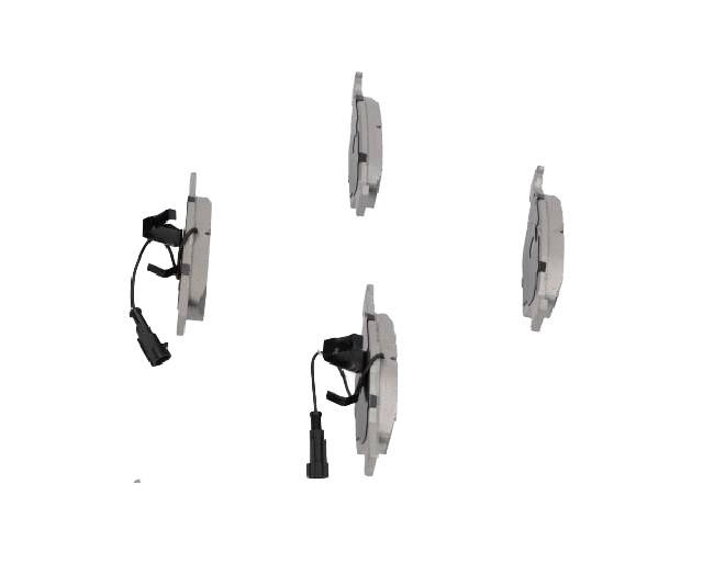 Side view of ASHIKA 50-00-0079 Brake pad set Front Axle