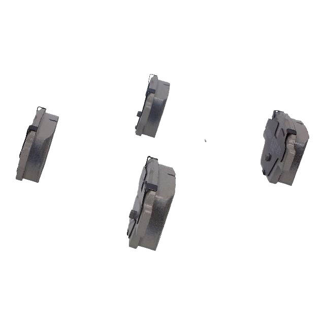 Side view of ASHIKA 51-00-00004 Brake pad set Rear Axle