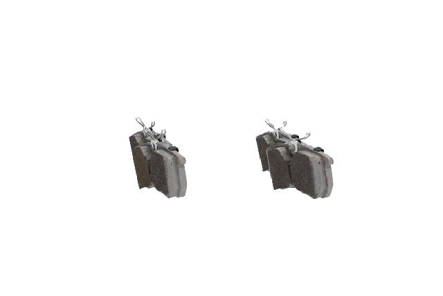 Side view of ASHIKA 51-00-00005 Brake pad set Rear Axle