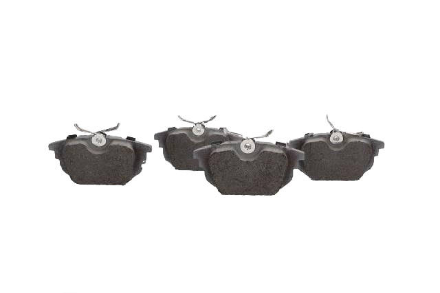 Side view of ASHIKA 51-00-00012 Brake pad set Rear Axle, not prepared for wear warning indicator, with brake caliper screws, with accessories