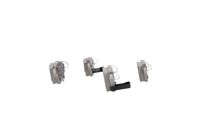 Side view of ASHIKA 51-00-00016 Brake pad set Rear Axle