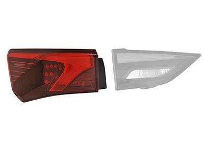 VAN WEZEL 5422921 Rear light Left, with bulb holder, Outer section-image-9903183