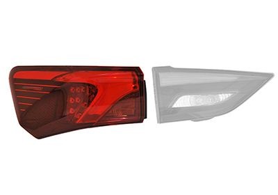 VAN WEZEL 5422925 Rear light Left, with bulb holder, Outer section-image-9903187