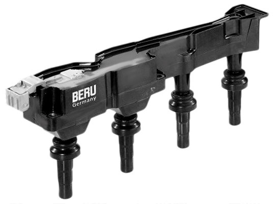 BERU ZSE045 Ignition coil Spark Spring, with electronics-image-990950