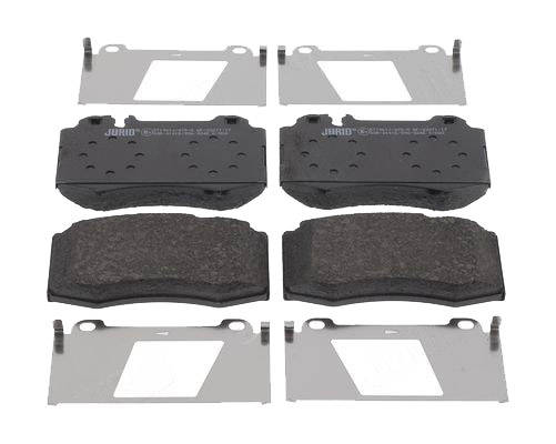 JURID 571961J Brake pad set prepared for wear warning indicator, without accessories-image-9950375