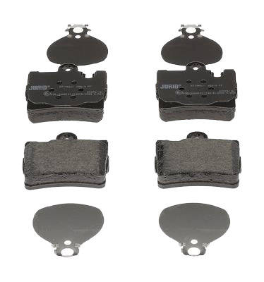 JURID 571962J Brake pad set prepared for wear warning indicator, without accessories-image-9950377