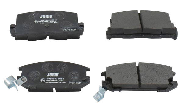 JURID 572175J Brake pad set with acoustic wear warning-image-9950560
