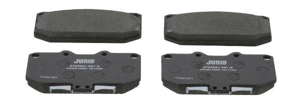 JURID 572252J Brake pad set with acoustic wear warning, without accessories-image-9950625