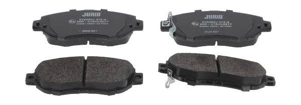 JURID 572380J Brake pad set with acoustic wear warning, without accessories-image-9950702