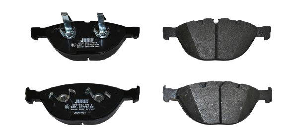 JURID 573150J Brake pad set not prepared for wear warning indicator, with piston clip, without accessories-image-9951427