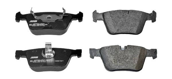 JURID 573232J Brake pad set prepared for wear warning indicator, with piston clip, without accessories-image-9951573