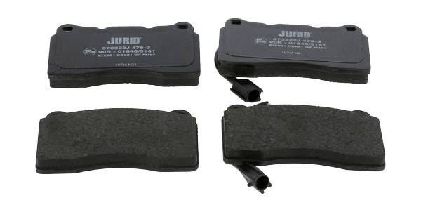 JURID 573322J Brake pad set incl. wear warning contact, without accessories-image-9951721