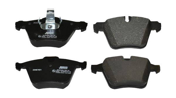 JURID 573346J Brake pad set prepared for wear warning indicator, with piston clip, without accessories-image-9951738
