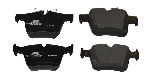 JURID 573609J Brake pad set prepared for wear warning indicator, without accessories-image-9951875