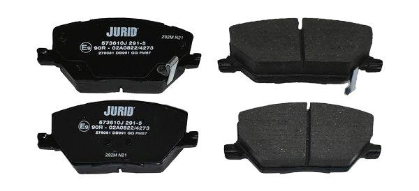 JURID 573610J Brake pad set with acoustic wear warning, without accessories-image-9951880