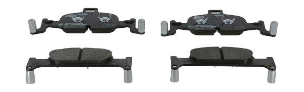 JURID 573627J Brake pad set prepared for wear warning indicator, with piston clip, without accessories-image-9951900