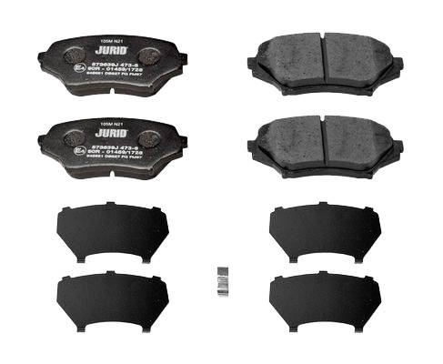 JURID 573639J Brake pad set with acoustic wear warning, with piston clip, without accessories-image-9951914
