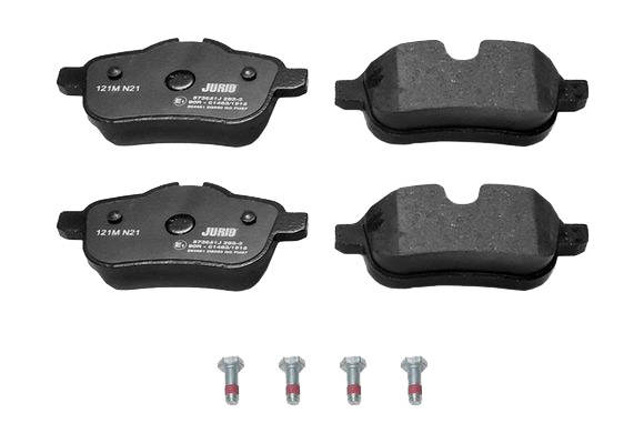 JURID 573651J Brake pad set prepared for wear warning indicator, without accessories-image-9951932