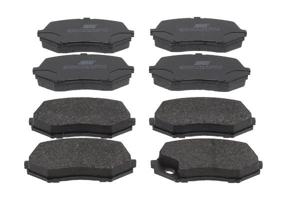 JURID 573662J Brake pad set not prepared for wear warning indicator