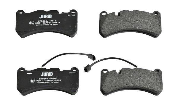JURID 573663J Brake pad set incl. wear warning contact-image-9951943