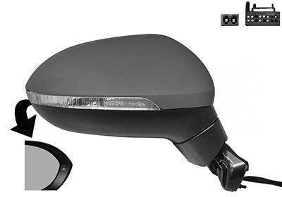 VAN WEZEL 5742808 Wing mirror * HAGUS * Right, Heatable, primed-image-9952301