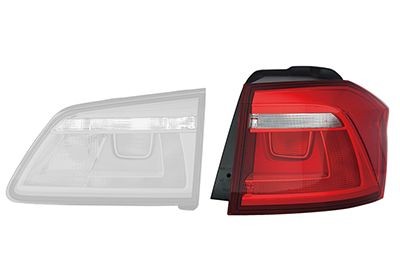 VAN WEZEL 5769922 Rear light Right, with bulb holder, Outer section-image-9954278