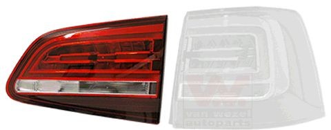 VAN WEZEL 5777922 Rear light Right, with bulb holder, Inner Section, LED-image-9954551