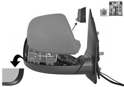 VAN WEZEL 5791828 Wing mirror * HAGUS * Right, with aerial, primed-image-9955232