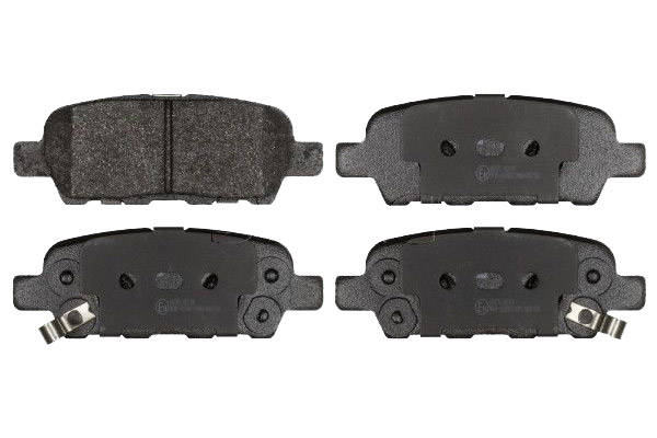 SWAG 60 11 6198 Brake pad set Rear Axle, with acoustic wear warning-image-9976151