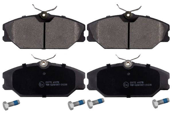 SWAG 60 91 6429 Brake pad set Front Axle, excl. wear warning contact, with screw set-image-9976242